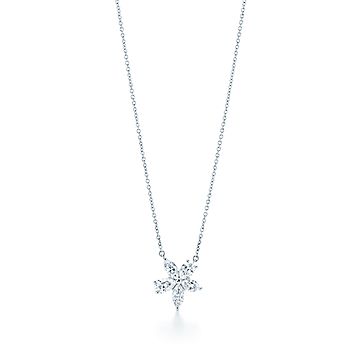 Silver and Diamond Snowflake Pendant